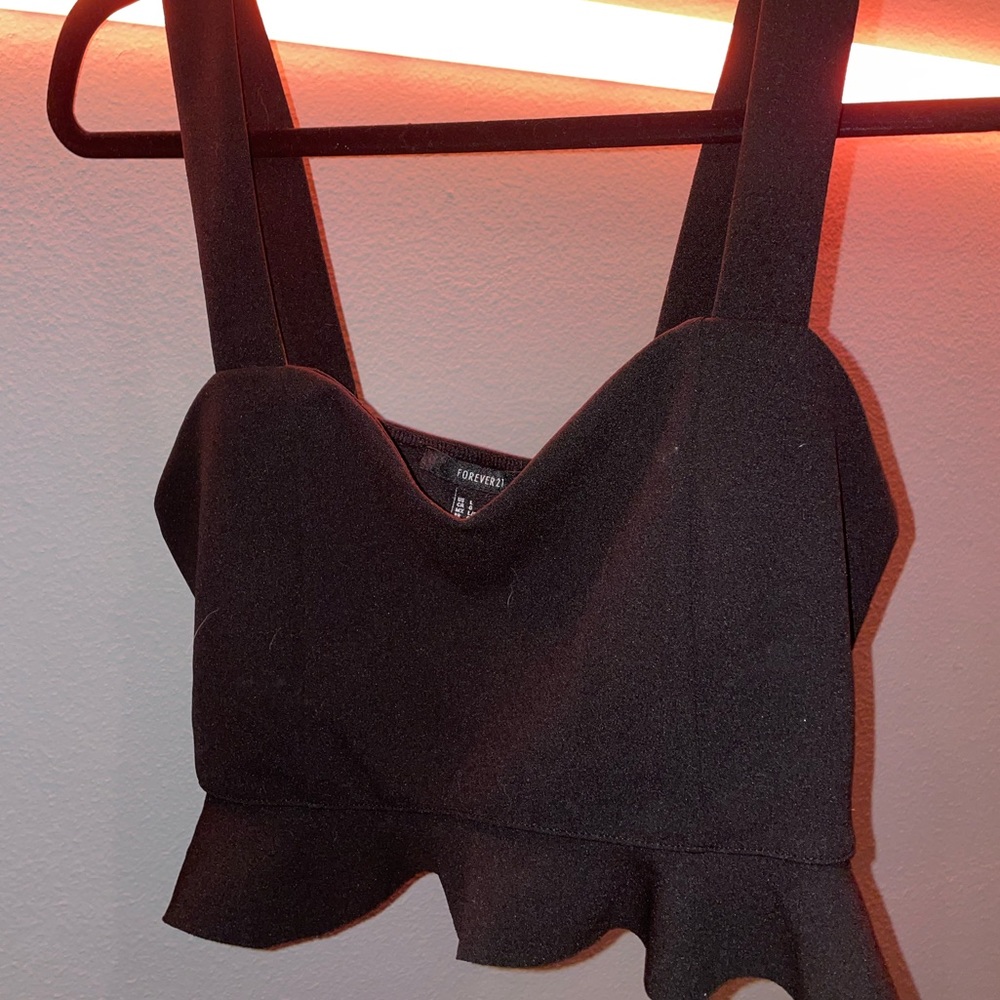 Ruffle bralette crop top